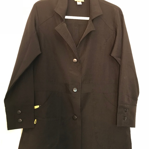 WonderWink black lab coat - Picture 1 of 3